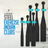 Logest Steel Mace Exercise Club - Heavy Duty Indian Clubs for Strength Training, Available in 5 to 30 Pounds
