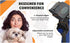 Small Red Deshedding Brush for Long Hair Dogs, Cats & Pets - Lightweight Grooming Brush for Shedding