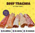 Woofley's Beef Trachea - (6 Inch 20 Pack) - Natural Source of Glucosamine for Joint Health in Dogs