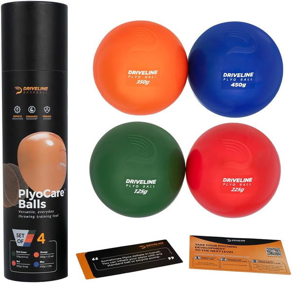 Driveline Baseball PlyoCare Balls - Weighted Pitching Training Balls + Free 16-Week