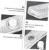 Kisangel 10pcs Bicycle Reflector - White Wheel Reflectors for Night Riding Accessories