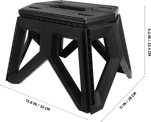 1pcs Portable Folding Camp Stool Outdoor Plastic Folding Seat Lightweight Picnic Camping Bench for Fishing Hiking