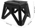 1pcs Portable Folding Camp Stool Outdoor Plastic Folding Seat Lightweight Picnic Camping Bench for Fishing Hiking