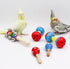 Jinkoozz 5 Pack Colorful Bird Bell Toys, Funny Bell Toys, Bird Cage Accessories, Suitable for Chicken Bird Parrot