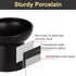 Elevated Cat Bowl Black, Tilted Angle Ceramic Food and Water Bowls for Cats and Small Dogs, 8 Ounces