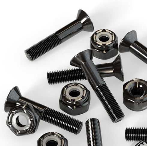 Independent Genuine Parts Cross Bolts, Standard Phillips Skateboard Hardware, Black/Silver, 7/8"