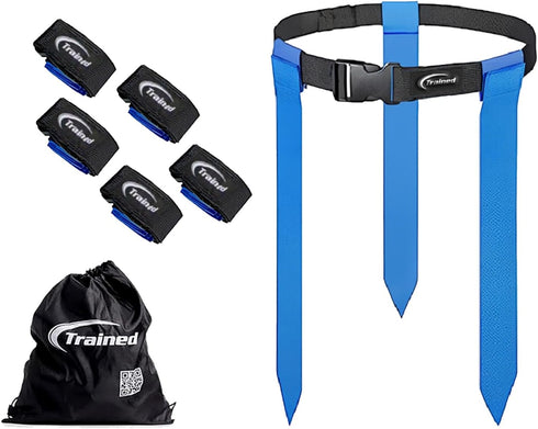 Set Trained Man Flag Football Belts, Adjustable Flag Football for Sports Teams, Training & Competition