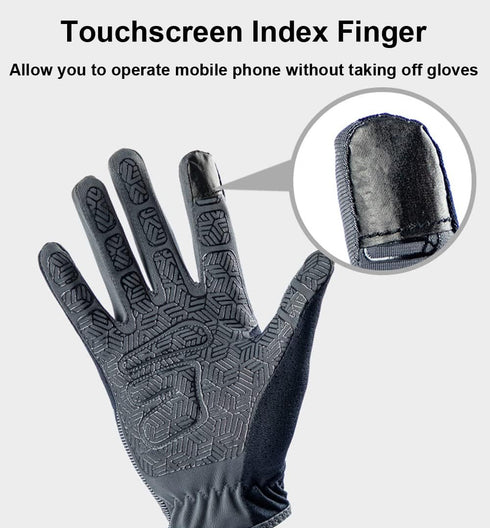 SUJAYU Full Finger Hiking & Cycling Gloves - Thin Gloves for Men & Women - UV Protection, Great for Adult Bikes