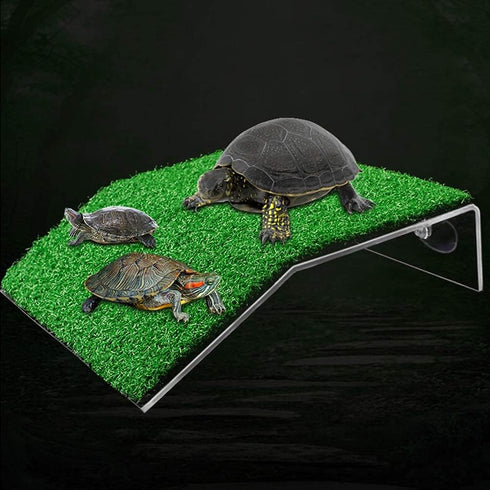 Turtle Basking Platform - Tortoise Ramp Reptile Tank Ladder, Resting Terrace, Floating Décor for Fish Tank
