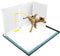 Dog Litter Box with High Walls, Indoor Potty for Small and Medium Dogs, No Spill Holder Tray for Easy Cleaning