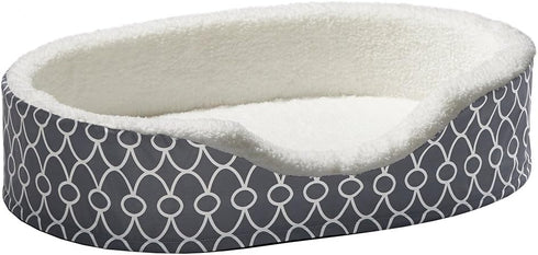 MidWest Homes for Pets Orthopedic Egg-Crate Nesting Pet Bed with Teflon Fabric Protector, Medium Gray