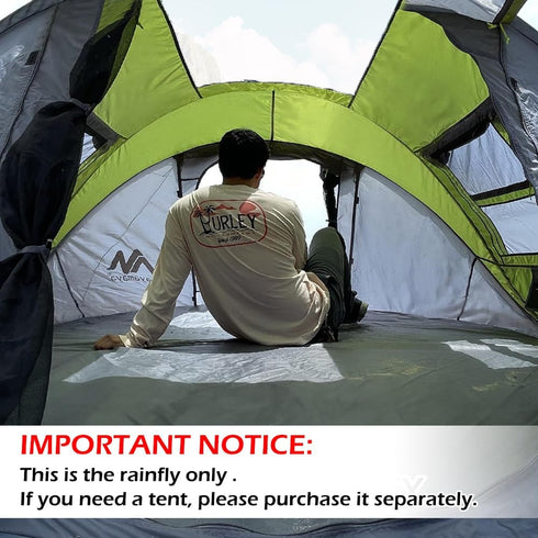 Transparent Tent Tarp Replacement for Ayamaya 4 Person Pop Up Tent, Clear Camping Rain Tarp, 3.7 * 3.4ft