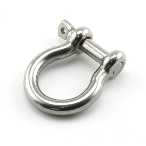 Heyous 1/2 Inch Screw Pin Anchor Shackle, Stainless Steel Heavy Duty Bow Shape Load Clamp for Outdoor