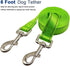 Tie Out Dog Leash, 6FT Nylon 1" Wide Reflective Thick Lead for Medium Large Dogs Indoor Outdoor Camping Green