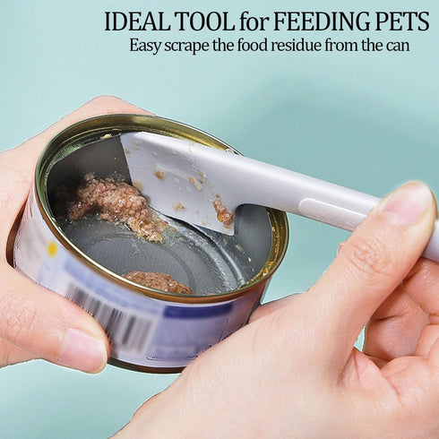 8 PACK Can Lids - Pet Food Can Cover and Food Mixing Spoons, Fits Most Standard Size Dog and Cat Cans