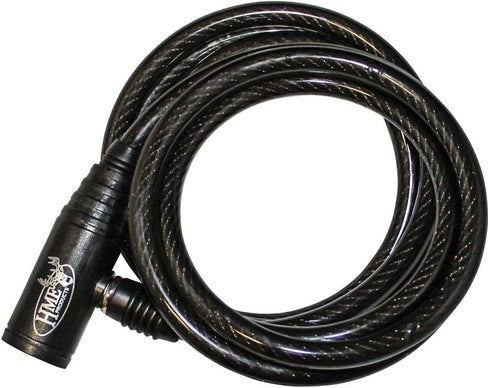 HME 6-Foot Self-Coiling Protective Cable Locks - 3 Pack with 2 Keys - Durable Versatile Hunting Tree Stand