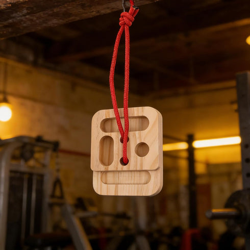 FESTFENDS 2Pcs Wooden Hangboard Rock Climbing - Hang Board for Climbing | Fingerboard | Arm Workout & Pull-Up Training