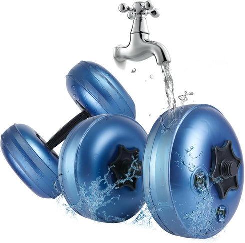 Water Filled Dumbbells Set - Adjustable Portable Travel Weights for Strength Training and Fitness Shaping