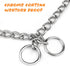 TagME Adjustable Chain Choke Collar for Dogs, Weather Proof Necklace for Extra Large Dogs