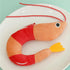WOZUN Plush Shrimp Cats Toy Catnips Peppermint Bells Dolls Promotes Exercise and Reduces Boredom Washable Shrimp