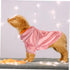 Dog Pajamas Bathrobe, Girls Sleepwear Clothes for Small Dogs, Pink Cotton