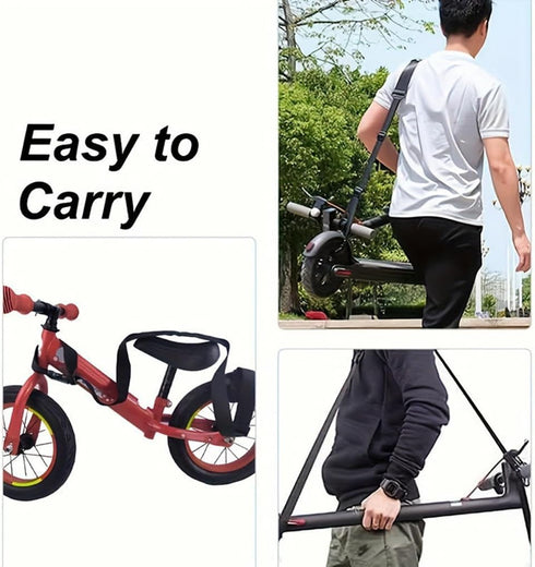 ShanLily Adjustable Scooter Shoulder Strap - Non-Slip Carrying Strap for Bicycle, Beach Chair, Folding Bike & Yoga