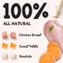 Dogs6pcs ASMPET Dog Treats Bones, Chicken Wrapped Rawhide Sweet Potato Sticks for Small Medium Large