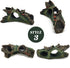 TIHOOD 3PCS Decaying Trunk Aquarium, Betta Fish Ornament, Freshwater Resin Decoration Log with Holes and Caves