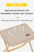 THE LIMIT Mini Folding Stool with Carry Bag for Travel, Hiking, BBQ, Fishing and Leisure (Khaki)