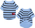 Queenmore Striped Dog T-Shirt, Long Sleeve Cotton Shirt for Small Medium Dogs Cats, Outfits for Frenchie, Dachshund,