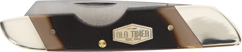 Old Timer 19OT Land Shark 6.3in Traditional Slip Joint Folder Pocket Knife with 2.6in High Carbon Stainless Steel Blade, Ergonomic Sawcut Handle, Convenient Size for EDC, Hunting, Camping, and Outdoor