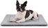 Dog Bed 30" x 20" Grey, Washable Dog Crate Mat, Ultra Soft & Anti-Slip, Suitable for Dogs Up to 35 lbs