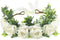 Dog Wedding Flower Collar, Elegant Wreath Bow for Weddings, Pet Photo Prop for Cats and Dogs (Large, White)