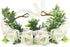 Dog Wedding Flower Collar, Elegant Wreath Bow for Weddings, Pet Photo Prop for Cats and Dogs (Large, White)