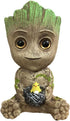 SLOCME Aquarium Groot Air Bubbler Decorations with Air Bubbler Stone - Oxygen Pump Resin Crafts for Fish Tank Decor