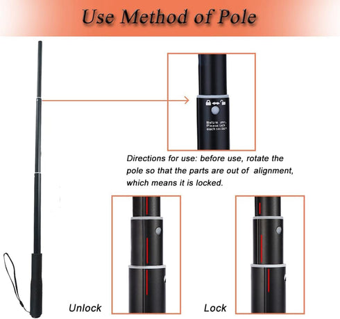 Flirt Pole for Dog - Interactive Chase and Tug of War Teaser Wand with 3 Fleece Rope Toy for Small Medium Large Dogs
