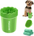 Dog Paw Cleaner, Portable Pet Cleaning Silicone Brush with 3 Absorbent Towels for Small Breed Dogs