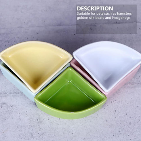 ULTECHNOVO Ceramic Small Animal Water Bowl - Prevent Tipping for Guinea Pig & Hamster Food Bowl