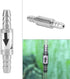 2Pcs Stainless Steel CO2 One Way Check Valve for Aquarium CO2 System, Prevent Water Flowing Back