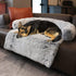 Tinaco Luxurious Calming Dog/Cat Bed Mats, Washable Removable Couch Cover, Plush Long Fur Mat, Waterproof Lining,