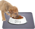 Guardians Silicone Dog Cat Bowl Mat, Non-Slip Pet Feeding Mat, Waterproof, Grey, 18.5"x11.8"