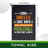 Some Uncles Take Naps Real Uncles Play Polyester Cotton Blend Printed Sport Towel, Funny Pickleball Accessories