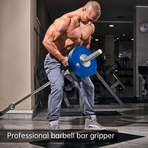 V Bar Landmine Handle Attachment for Barbell, Solid Multi-Grip with Non-Slip Rubber Handle, Fits Olympic Bars