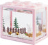 Small Betta Fish Tank, Stackable Mini Aquarium Kit with Gravel & Forest Micro Landscape, 0.6 Gallon (Pink)