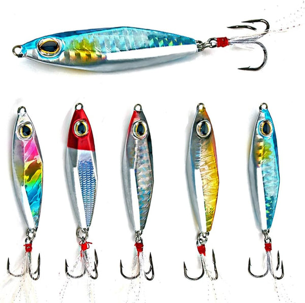 Sougayilang Fishing Lures Jigs Sinking Metal Spoons Micro Jigging Bait