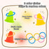 5 Rabbit Training Rings Toy Interactive Educational Stacking Rings Random Colors Puzzle Toys for Small Animal Bird