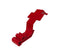 Glove Guard-80300 Goggle Guard Clip in Red
