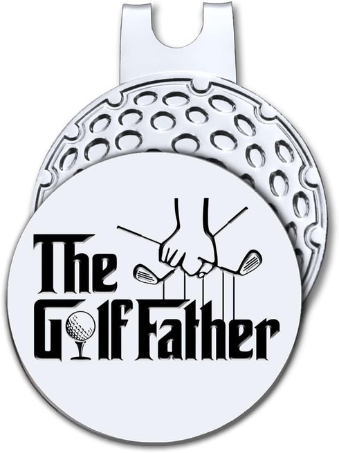 Hafhue The Golf Father Ball Marker - Magnetic Clip, Funny Gift for Men, Dad, Grandpa