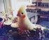 TAMMYFLYFLY Lifelike Cockatiel Parrot Bird Plush Stuffed Animal Toy - Cute Yellow Bird Model