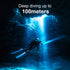 Scuba Diving Flashlight, 10000 Lumen IPX8 Waterproof Snorkeling Light, Rechargeable with 3 Modes